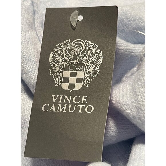 Vince Camuto Womens Light Blue Knit Sweater Size M Acrylic Blend Pullover Crew - Picture 6 of 7